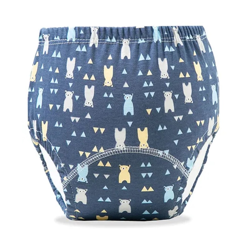 Bembika Babies Cotton Potty Training Pants Full Of Bears  Printed Large  – Blue