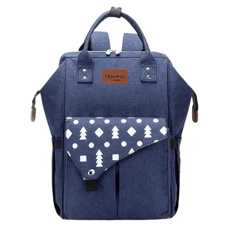 Chinmay Kids Large Capacity Mother Bag Diaper Backpack with Insulated Bottle Storage Bag Diaper Bag  (Blue)