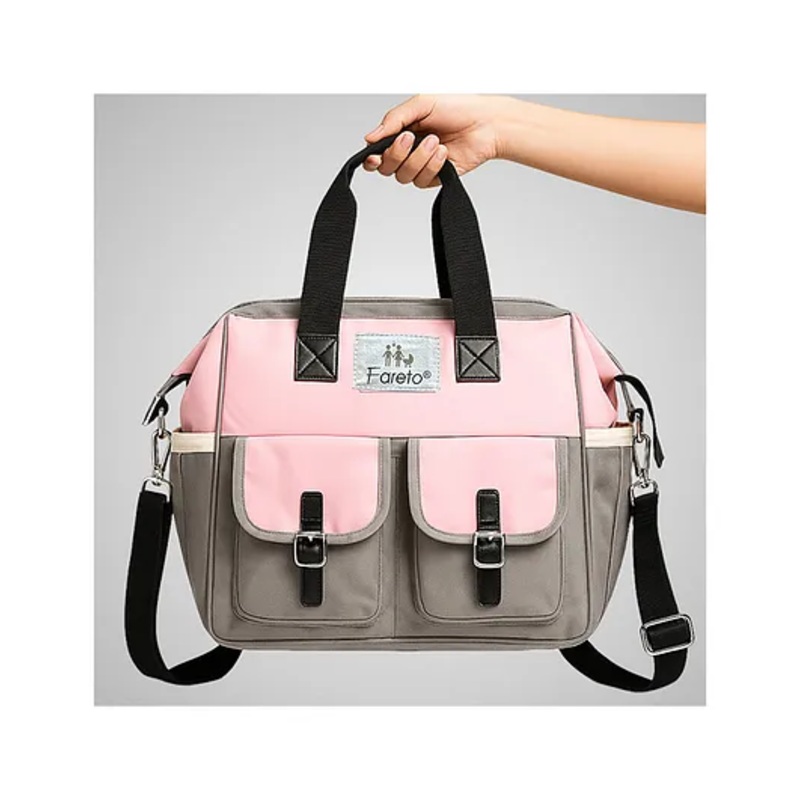 Fareto Premium Quality Diaper Bag for Mother, Multipurpose Stylish Diaper Bag (Pack Of 1)