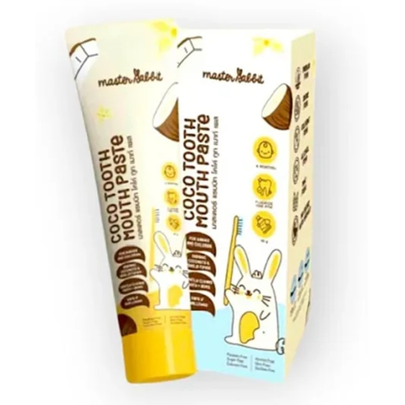 Master Rabbit Toothpaste for Children Coco Tooth Mouth Paste