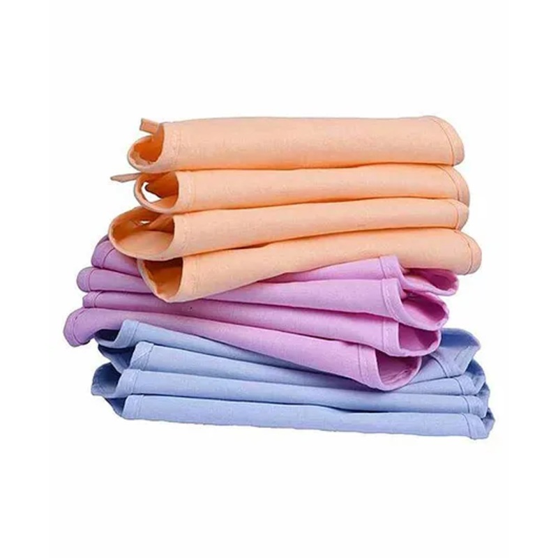 Mom’s Home Double Layered Cloth Nappies Pack of 8 – Multicolor