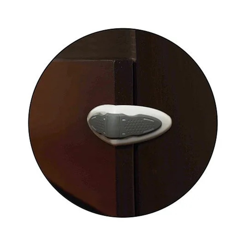 Safe-O-Kid Kid Safe Drawer Lock Pack Of 8 – White Grey