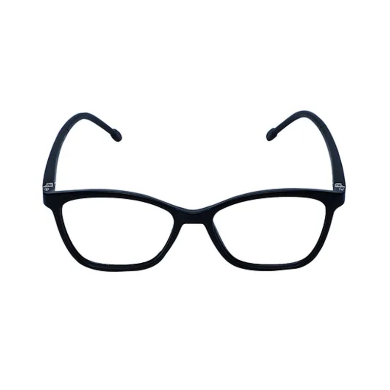 Spiky Blue Block Zero Power TR90 Anti Glare Glasses – Black