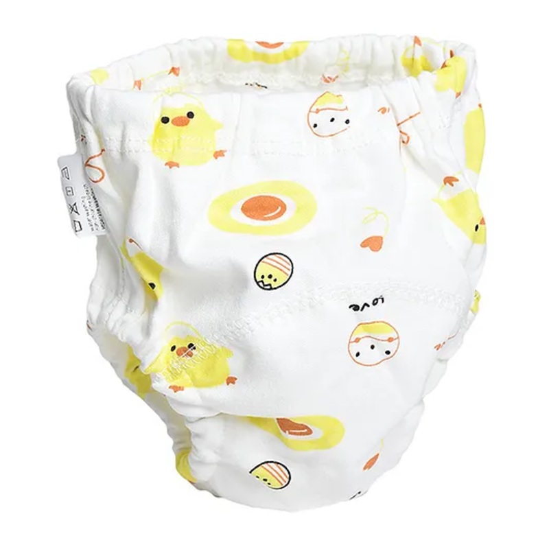THE LITTLE LOOKERS Potty Training Pants for Babies I Reusable & Waterproof Pull up Underwear | Cloth Diaper for Babies-White Duck ( 6 Months – 12 Months) (Pack of 1)