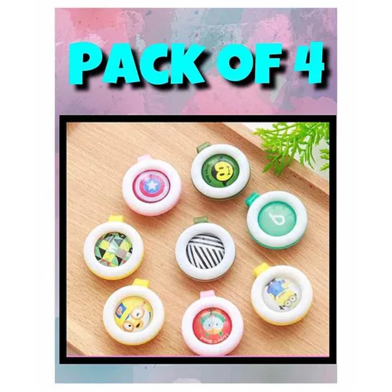 The Little Lookers Reusable Mosquito Repellent Badge Pack of 4 – Colors May Vary