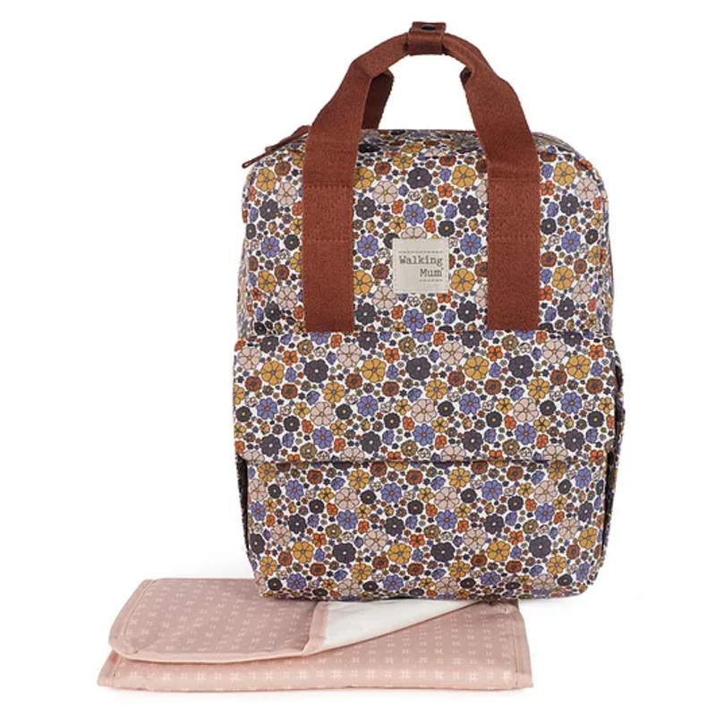 Walking Mum Camden Multicolor Backpack Diaper Changing Bag