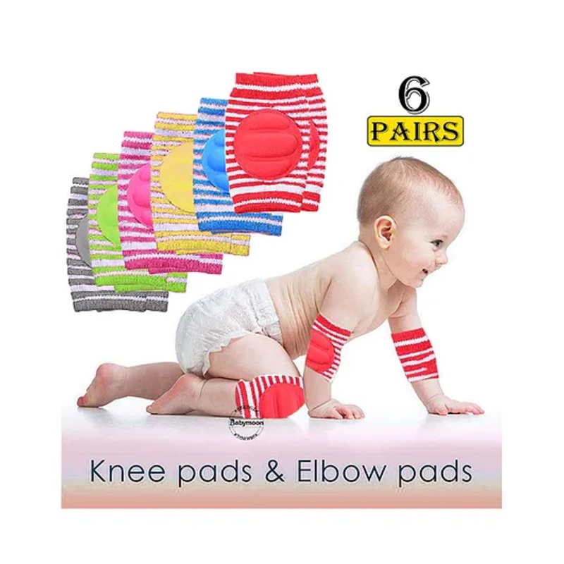 Babymoon Padded Kids Knee Elbow Protection Pads –  Set of 6