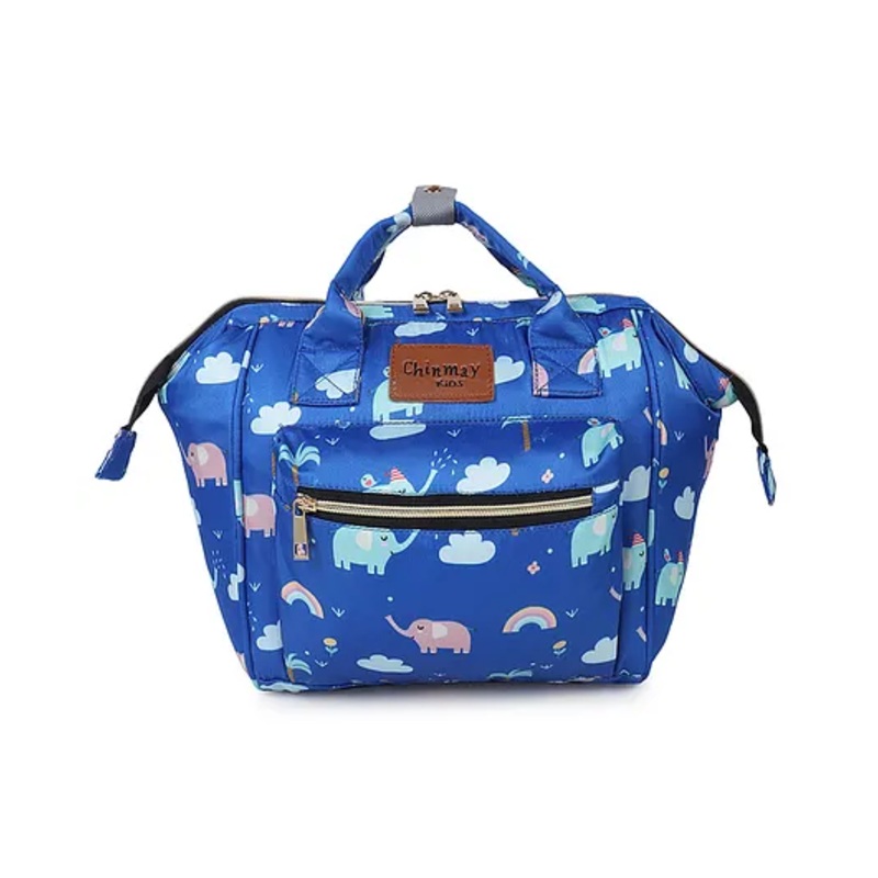 Chinmay Kids Baby Polyester Backpack New Born Casual Travel Outing Stylish Mini Diaper Backpack – Royal Blue