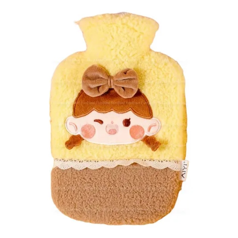 FunBlast Hot Water Bag with Soft Cover 1000 ml – Yellow