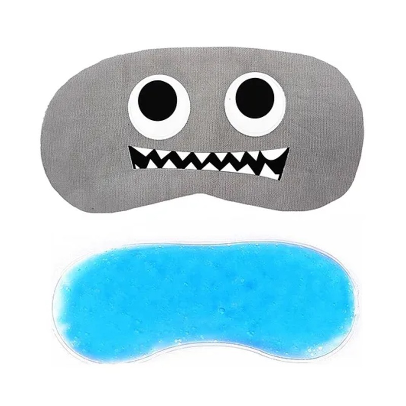 Jenna Eyes Teeth Grey Face Sleeping Eye Mask With cooling Gel