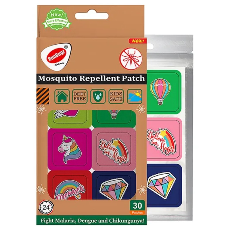 Runbugz Mosquito Repellent Patches – Printed (30) – Unicorn
