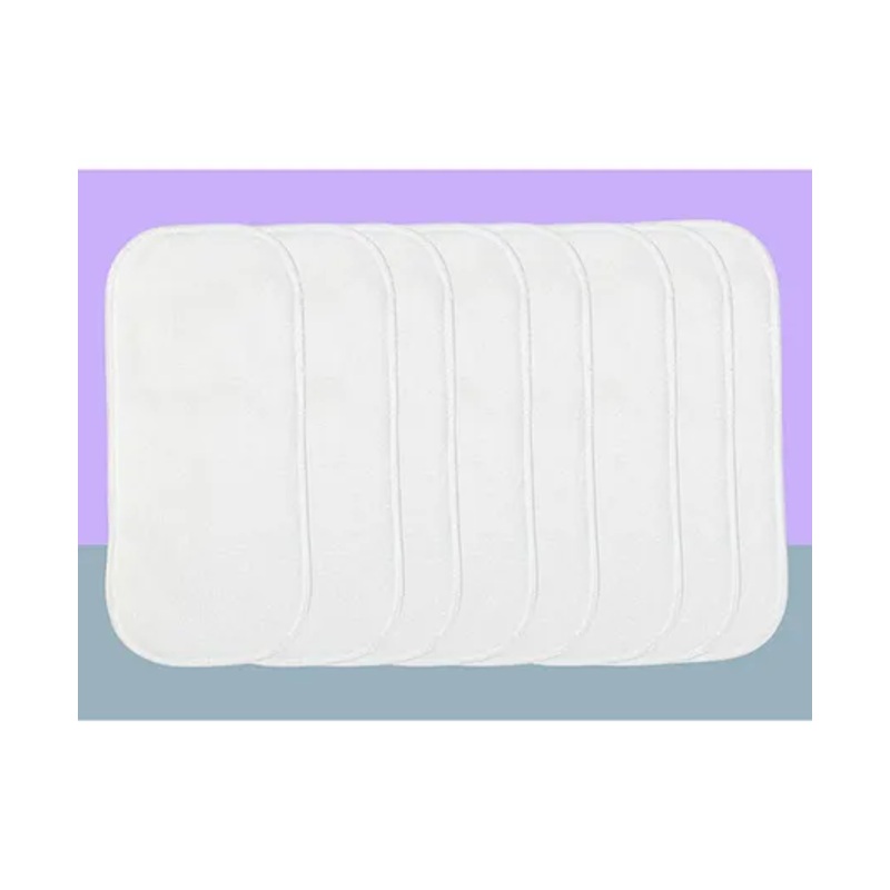 The Cheeky Kidzz Pack Of 8 Baby Adjustable Reusable Microfiber Bamboo Soaker Wet-Free Insert Pads For Cloth Diapers Nappies Quick Dry(0-24 Months)