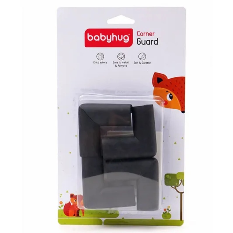 Babyhug Corner Edge Protector Pack Of 4 – Black