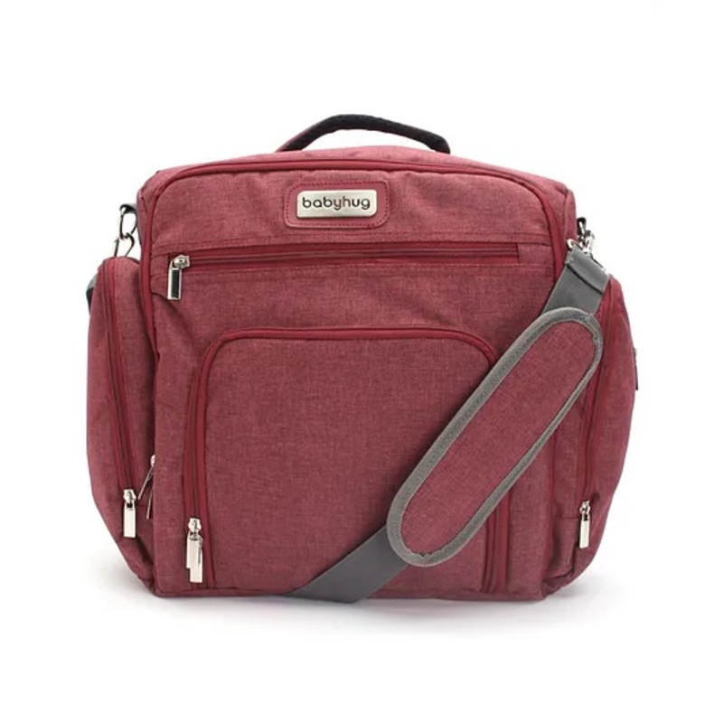 Babyhug Multipurpose Backpack Style Diaper Bag – Maroon