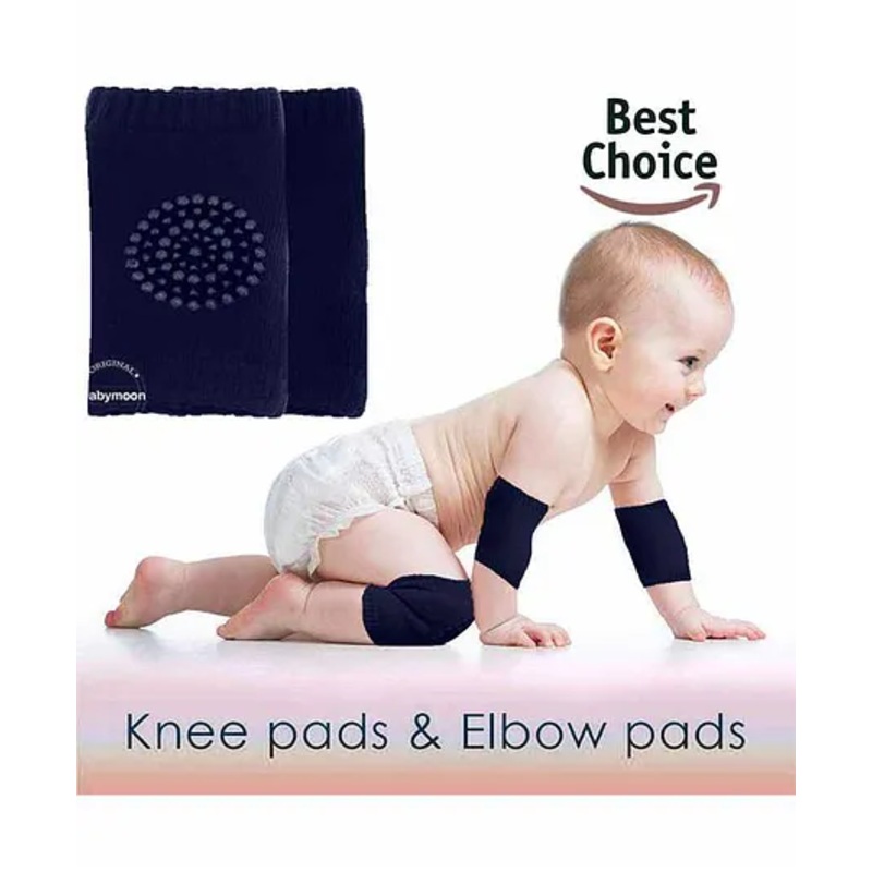 BabyMoon Anti Slip Stretchable Knee Cap Or Elbow Safety Protector – Dark Blue
