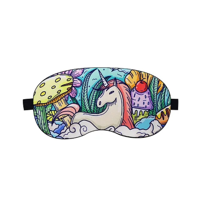 Jenna Horse Printed Sleeping Eye Mask – Multicolour