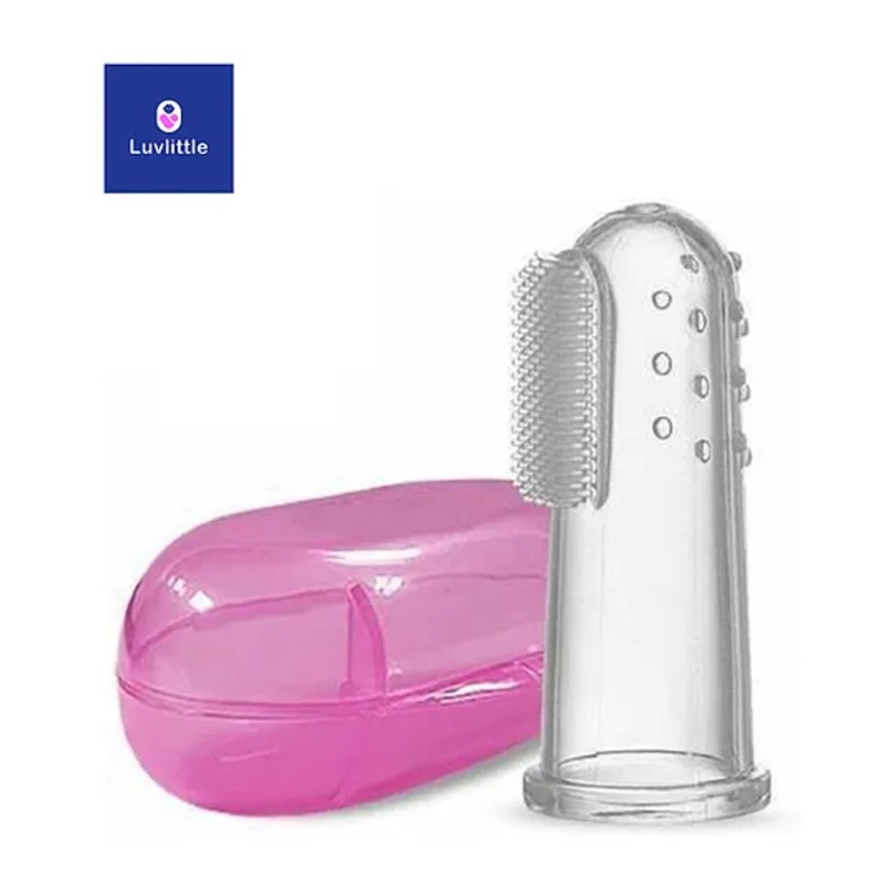 Luvlittle Soft Silicone Finger Toothbrush – pink