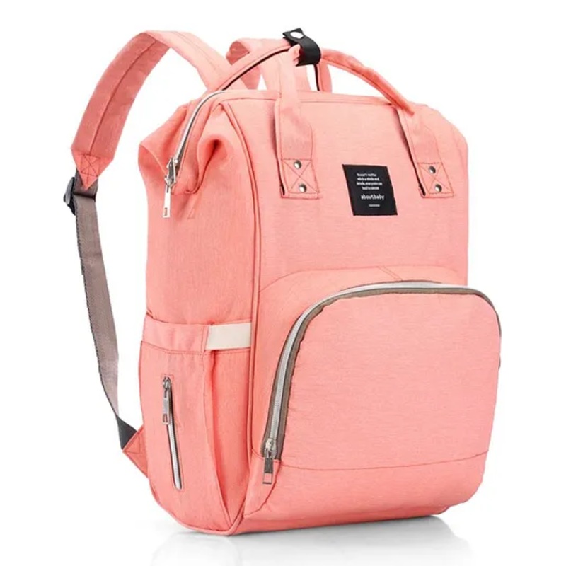 Multifunctional Diaper Backpack For Diapers,Wipes & other Baby Items- Peach
