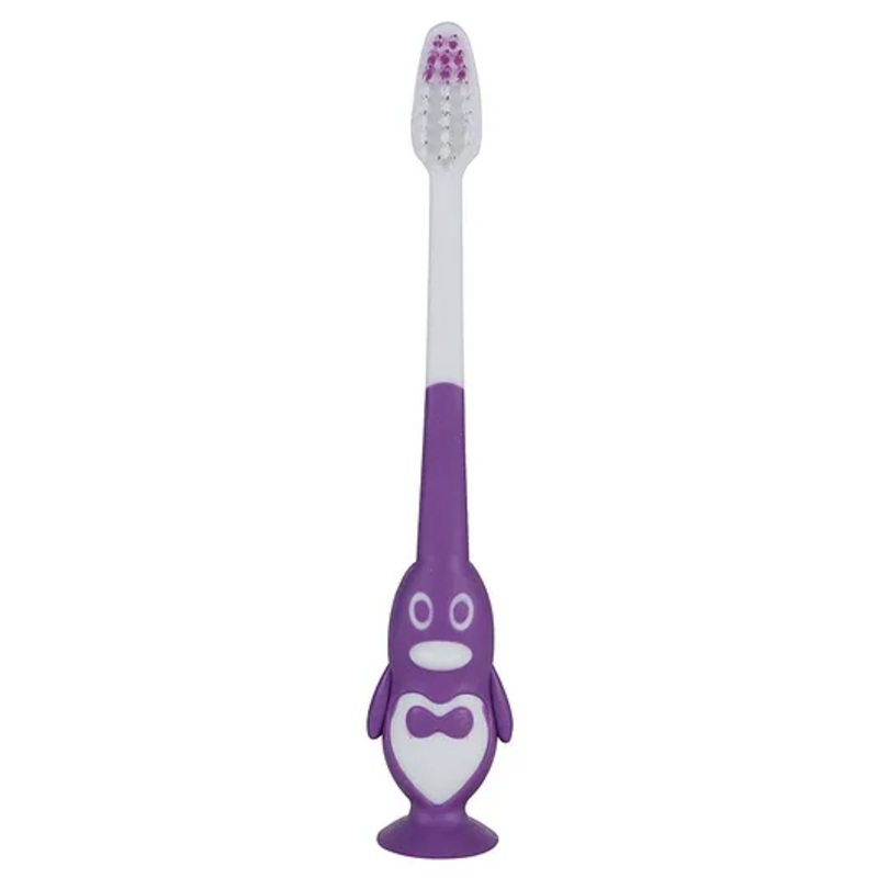 PASSION PETALS Penguin Shape Toothbrush – Purple