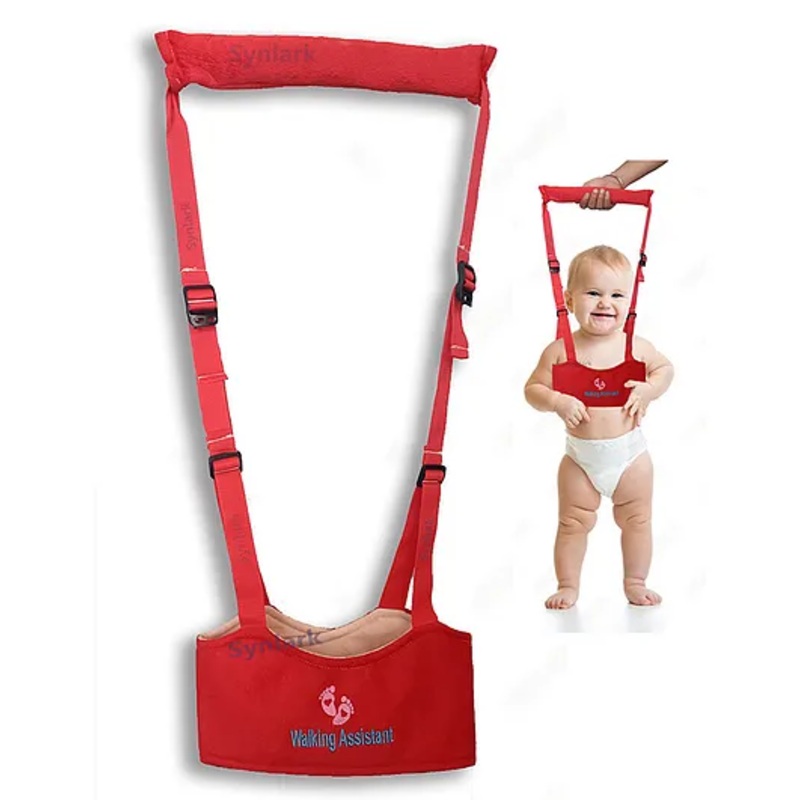 Synlark Baby Moon Walk Walker Jumper Bouncer Infant Toddler Jogging Training Belt Assistant – Red