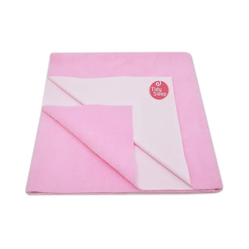 Tidy Sleep Ultra Absorbent Baby Dry Sheets & Bed Protector – Baby Pink