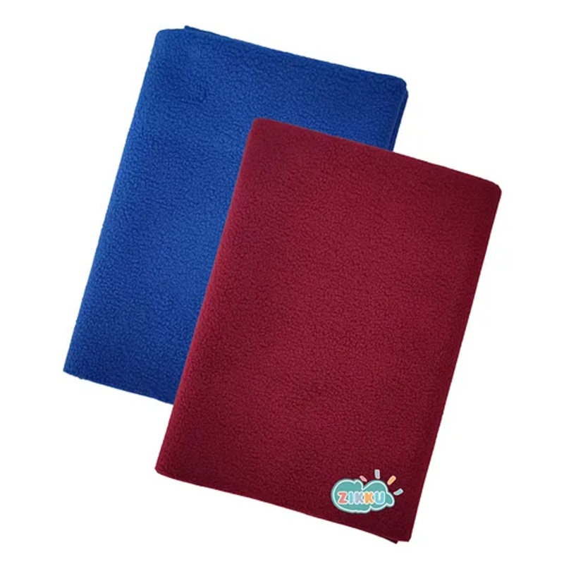 Zikku Dry Sheet Bed Protector Waterproof Mat Quick Absorbency Combo – Blue & Maroon