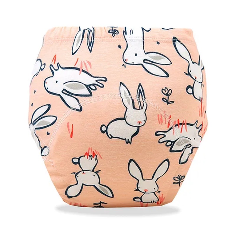 Bembika Babies Cotton Potty Training Pants Bunny  Printed Large – Peach