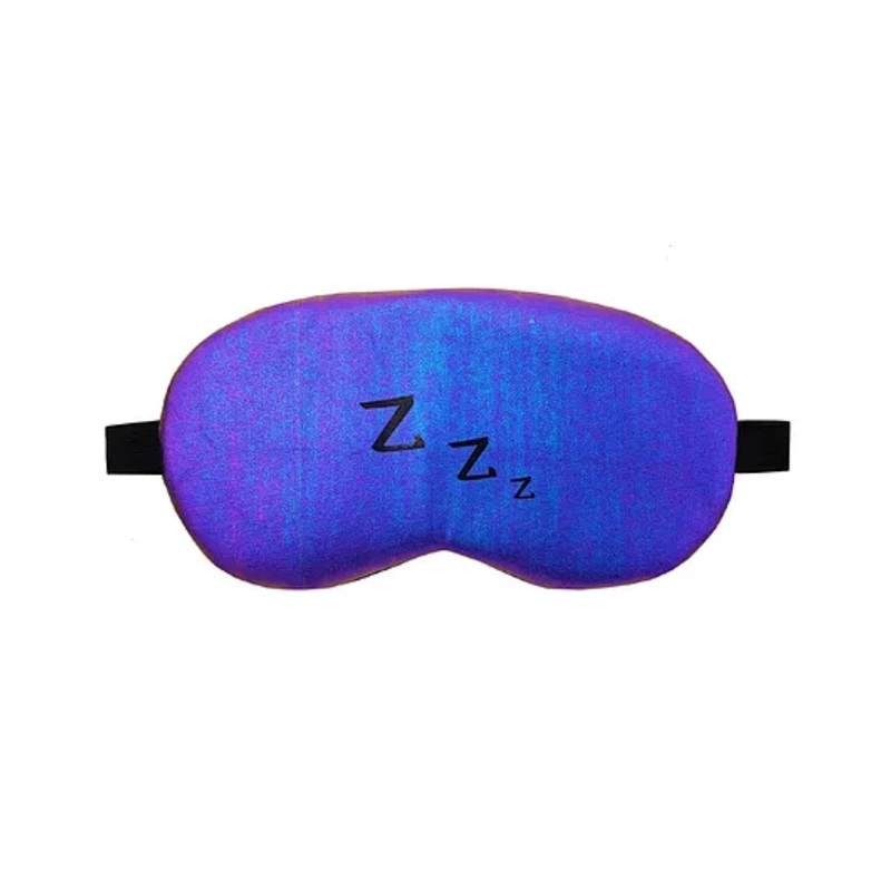 Jenna ZZZ Printed Sleeping Eye Mask – Blue