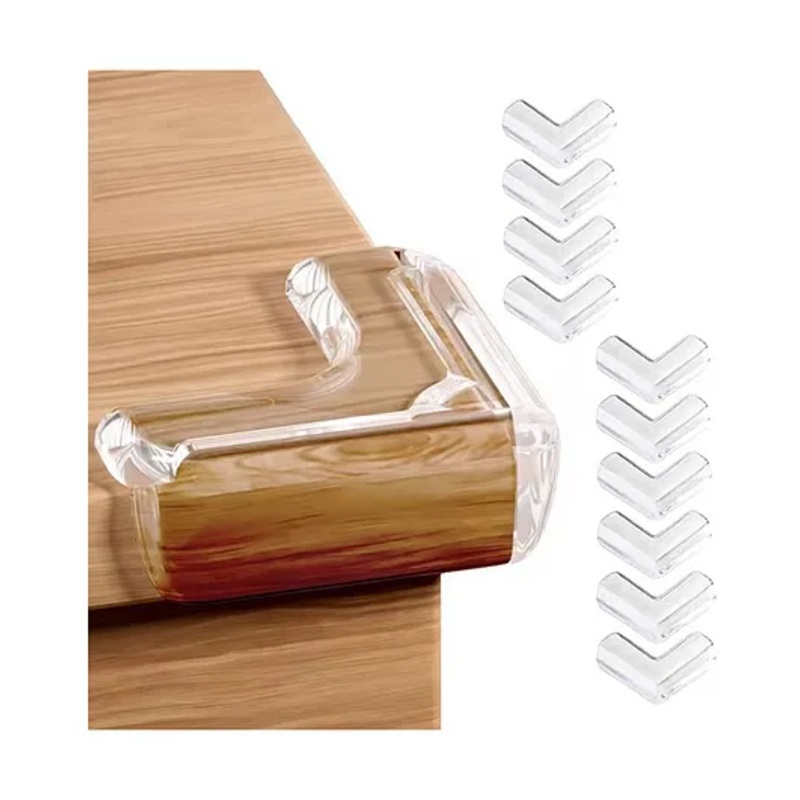 KidDough Corner Protector for Furniture, Table Edge Guards, L Shape, 10 Pack, Baby Safety Corner Cushions