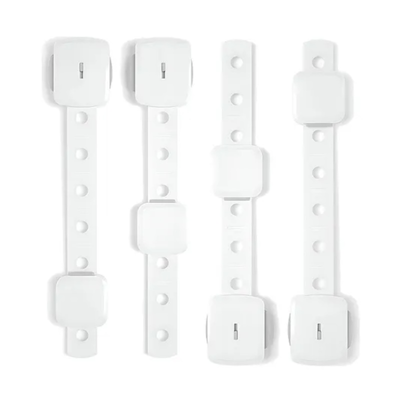 KidDough Furniture Safety Double Lock System Locks for Kids Pack of 4 – White