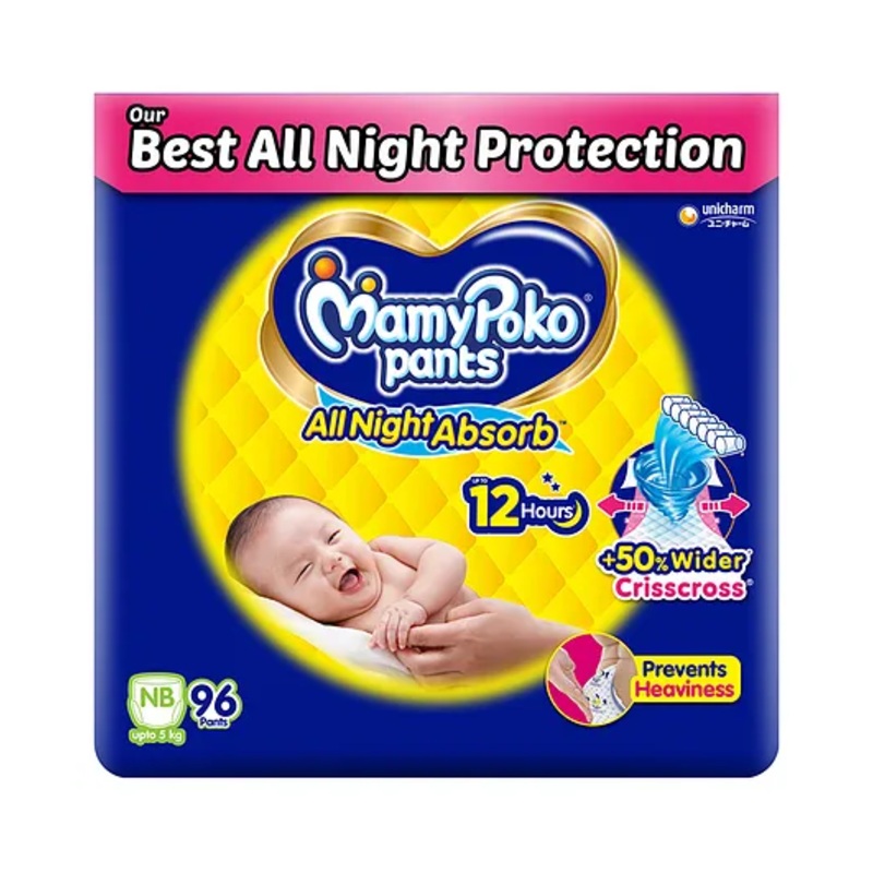 MamyPoko Pants All Night Absorb New Born – 96 pieces