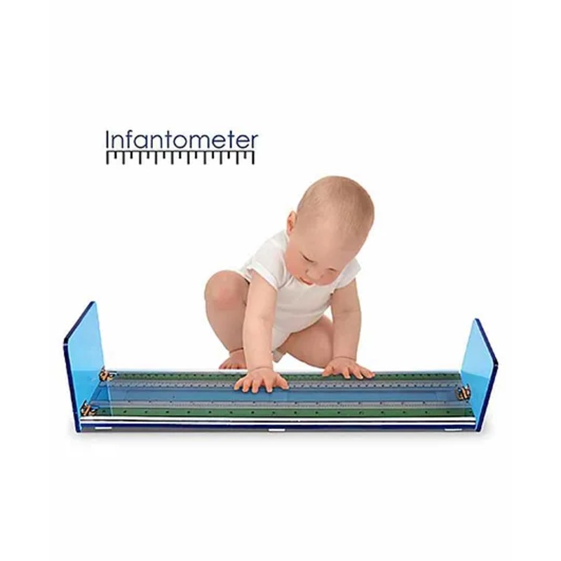 MCP Black Acrylic Infantometer Height Measuring Scale – Blue