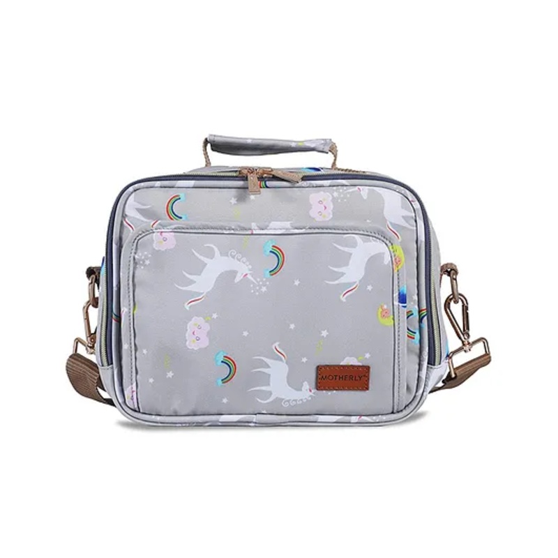 Motherly Mini Magic Diaper Bag for Mothers for Travel Small Maternity Handbag for Newborn Baby Mothers Travelling Bag Multiple Pockets Water Resistant Baby Bag (Unicorn Gray)