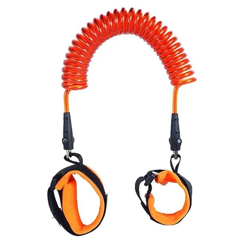 Syga 2 m Anti Lost Safety Velcro Wrist Bracelet With Extra Long Harness – Orange