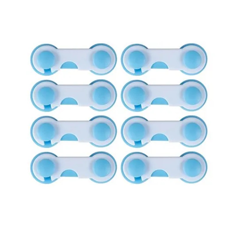 Syga Baby Safety Locks With Adjustable Straps Pack of 8 – Blue