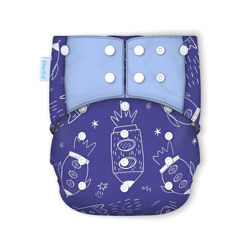 Cherilo Leakproof Washable Baby Diaper – ( 1 Galaxy Pattern Diaper with 1 Insert)