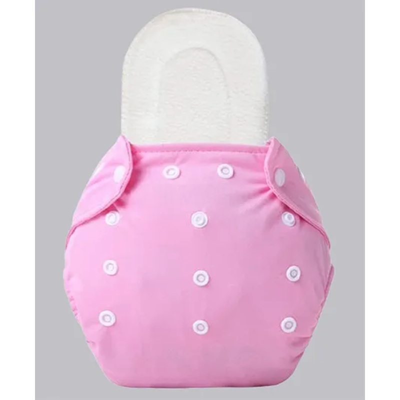 The Cheeky Kidzz Baby Quirky Bamboo Microfiber Soaker Inserts & Adjustable Reusable Cloth Diaper (PINK)