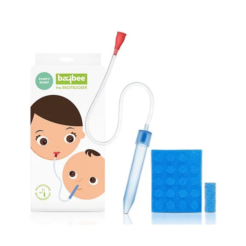 BAYBEE Nose Cleaner Nasal Aspirator with Replacement Filters – Blue