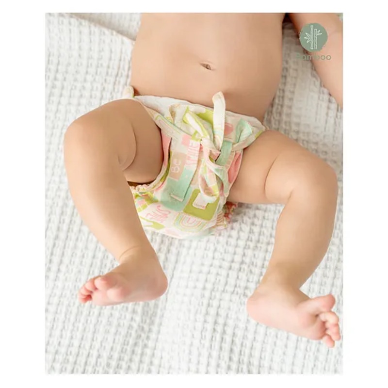 Cocoon Care Unisex bamboo knitted fabric Tan cloth nappy with extra padding for Baby 0 to 6 Months