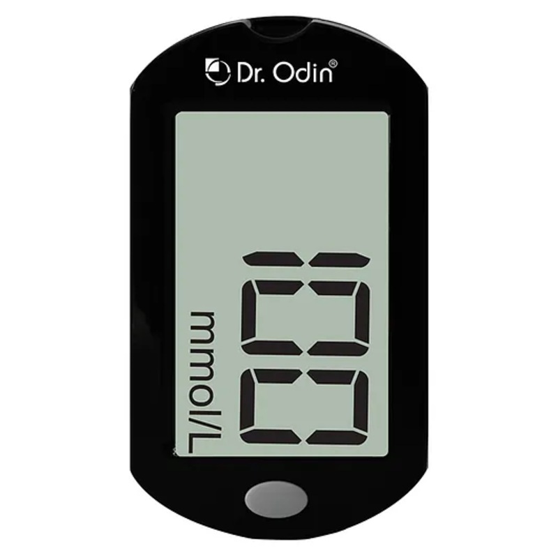 Dr. Odin Glucose Meter Kit with Strips – Black