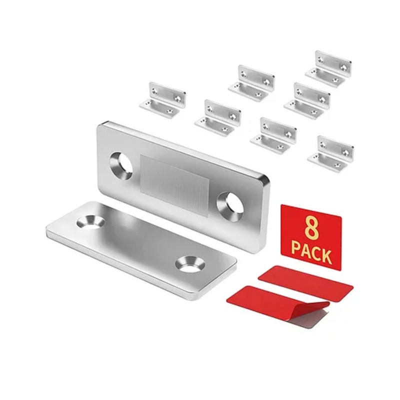 House of Quirk Cabinet Magnetic Catch Ultra Thin Magnetic Door Catch Adhesive Drawer Magnet Catch for Kitchen Door Closet Drawer Magnetic (Pack of 8)
