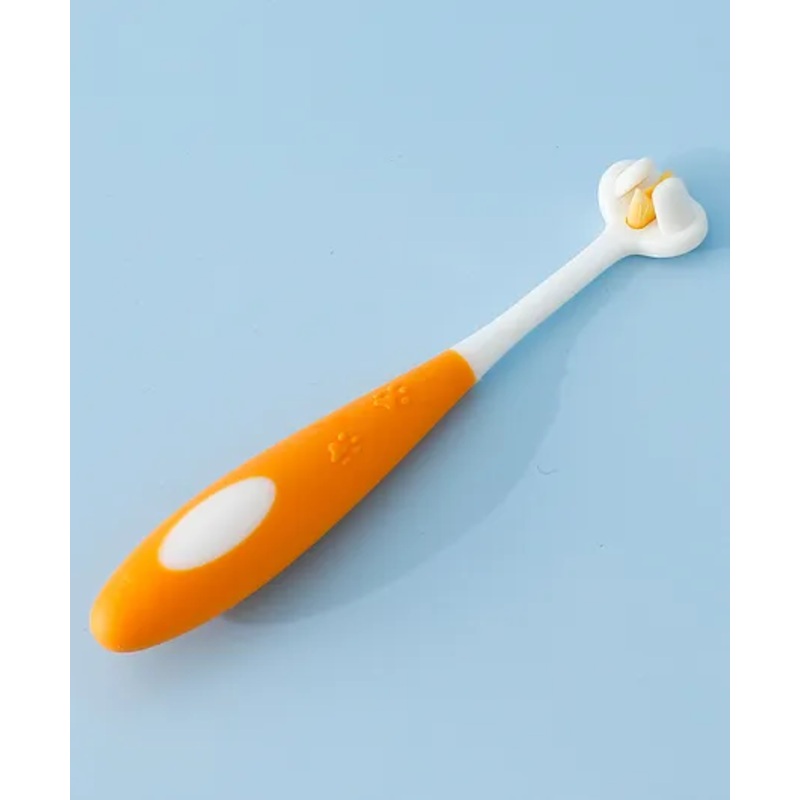 Tooth Brush with Ultra Soft Bristles with Paw Design – Orange