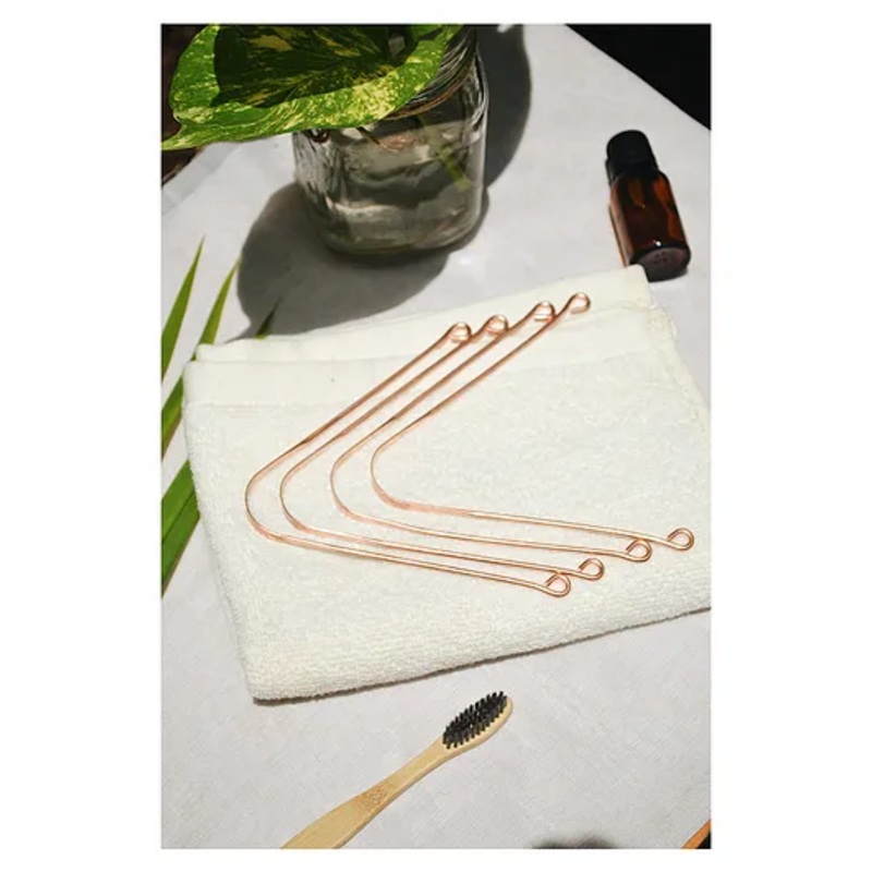 Almitra Sustainables Copper Tongue Cleaner  Pack Of 4