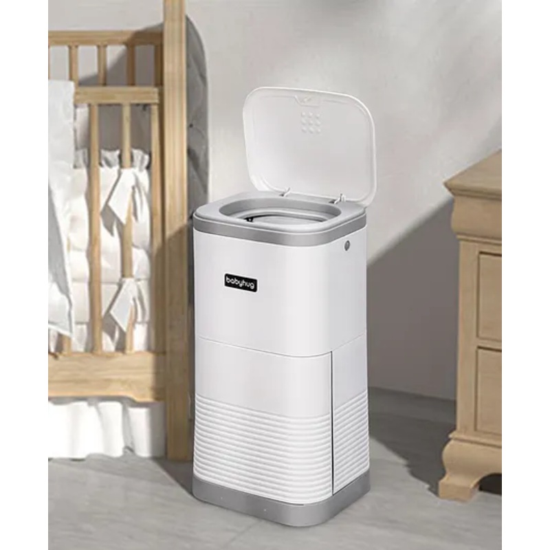 Babyhug Diaper Pail with Odor Lock Technology & Refill Bag-Grey