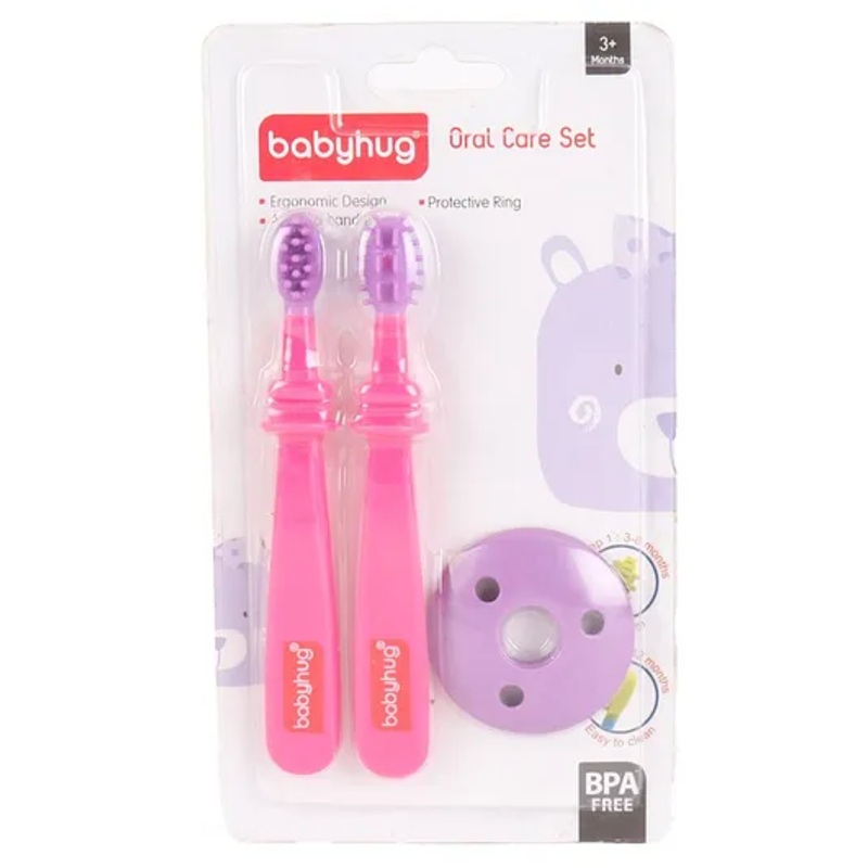 Babyhug Soft Dental Set – Pink Purple