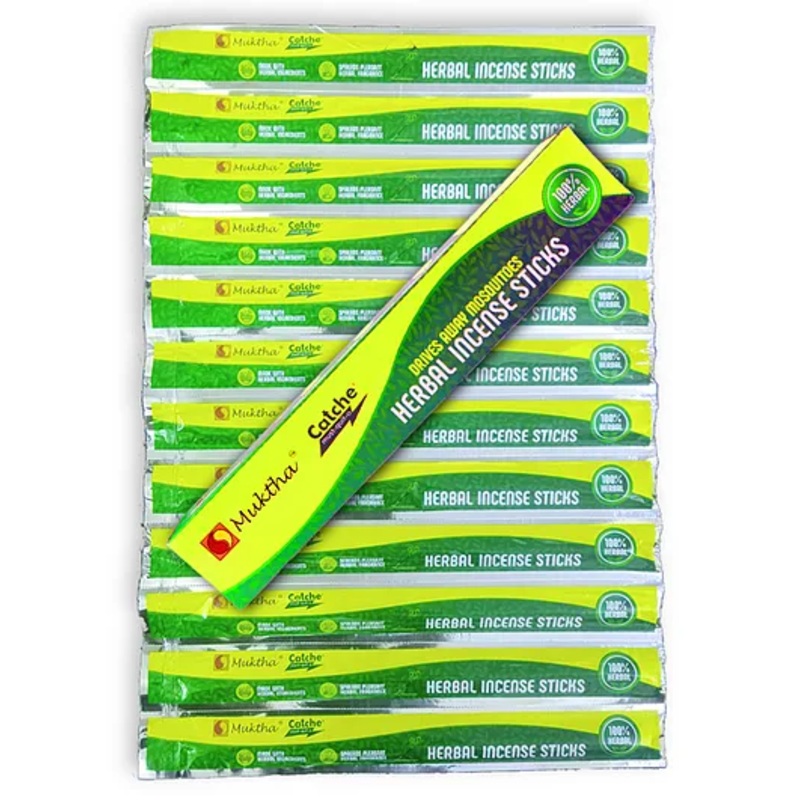 Catche Herbal Mosquito Incense Sticks (120 sticks) (Pack of 2)