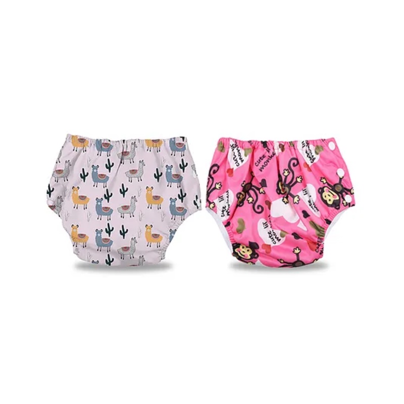 Chinmay Kids Baby Swim Diaper Waterproof Reusable Leakproof Adjustable Infant Pool Pant Boys And Girls Swim Diaper- Pink White