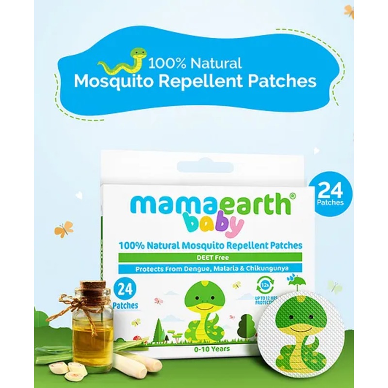 mamaearth Natural Repellent Mosquito Patches – 24 Pieces