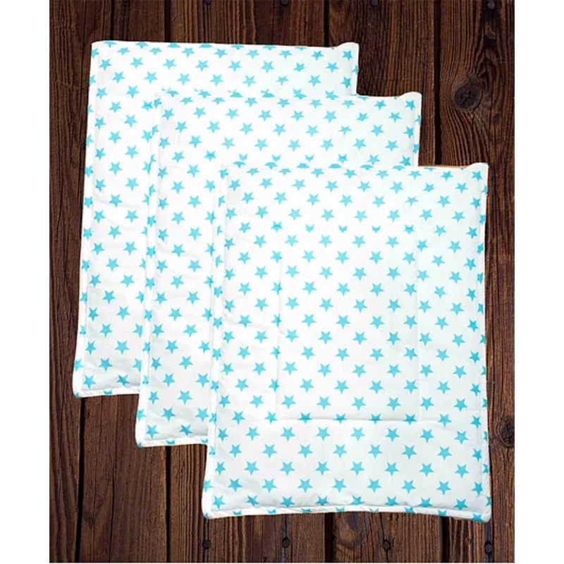 Mittenbooty Waterproof Quilted Cotton & Laminated Premium Changing Sheet Pack of 3 – Star Print Blue