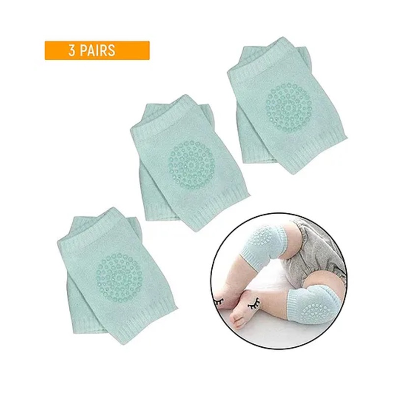 Safe-O-Kid Crawling Safety Pads for Babies  Knee & Elbow Protection  6 Pcs  Assorted